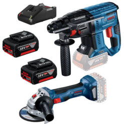Kit Bosch GWS 18V-7 + GBH 18V-21 + 2 Baterías 4 Ah + Cargador Gal