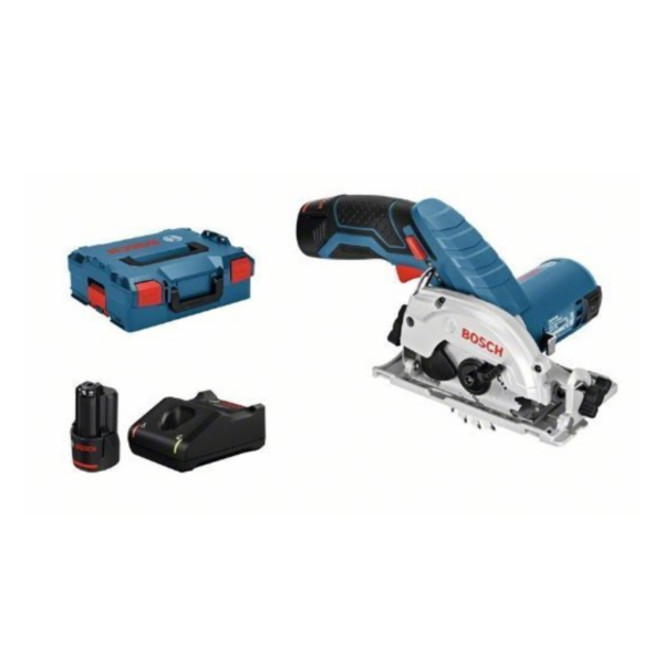Sierra Circular Bosch GKS 12V-26 +1 x Batería 6,0 Ah + Cargador GAL12V-40 + L-Boxx