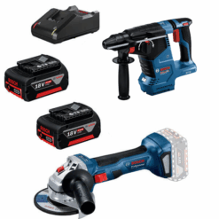 Kit Bosch Martillo GBH 18V-24 C + GWS 18V-8 + 2 Baterías GBA 5.0 AH + Cargador Gal 18V-40