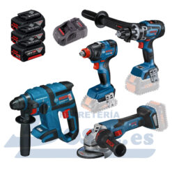 Kit Biturbo Bosch GBH 18V-24 C + GWS 18V-15 C + GSB 18V-150C + GDX 18V-210