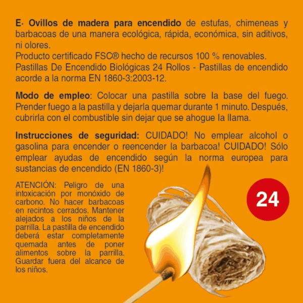 Ovillos de madera para encendido - Imagen 2