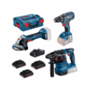 Kit Bosch GWS 18V-7 + GBH 18V-22 + Taladro GSR 18V-55
