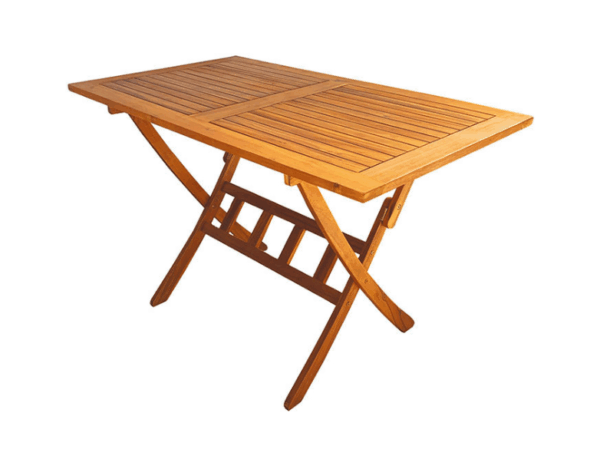 Mesa Plegable Madera Acacia 120X70 Cm. - Imagen 2