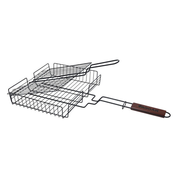 Accesorios Barbacoa. Parrilla Doble, Cesta 26X31 Cm