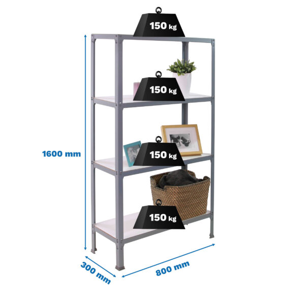 Simonhome Click Wood Mini 4/300 Gris/Blanco - Imagen 5