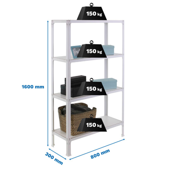 Simonhome Click Wood Mini 4/300 Blanco/Blanco - Imagen 5