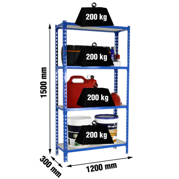 Maderclick Megaplus 4/300 1500 Azul/Madera - Imagen 4