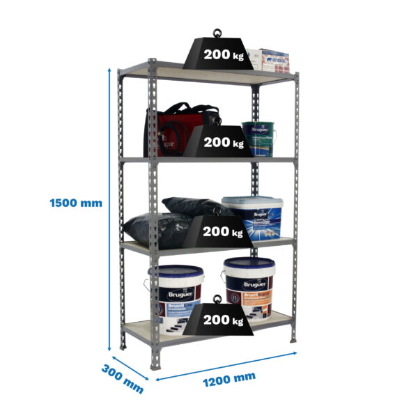 Maderclick Megaplus 4/300 1500 Galva/Madera - Imagen 4