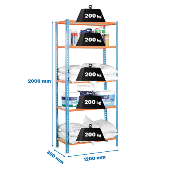 Maderclick Megaplus 5/300 Azul/Naranja/Madera - Imagen 4