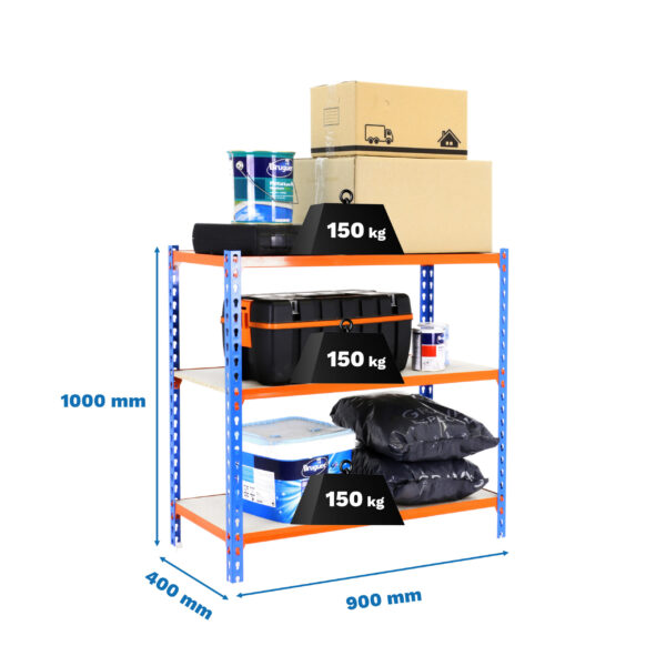 Maderclick 3/400 1000 Azul/Naranja/Madera - Imagen 4