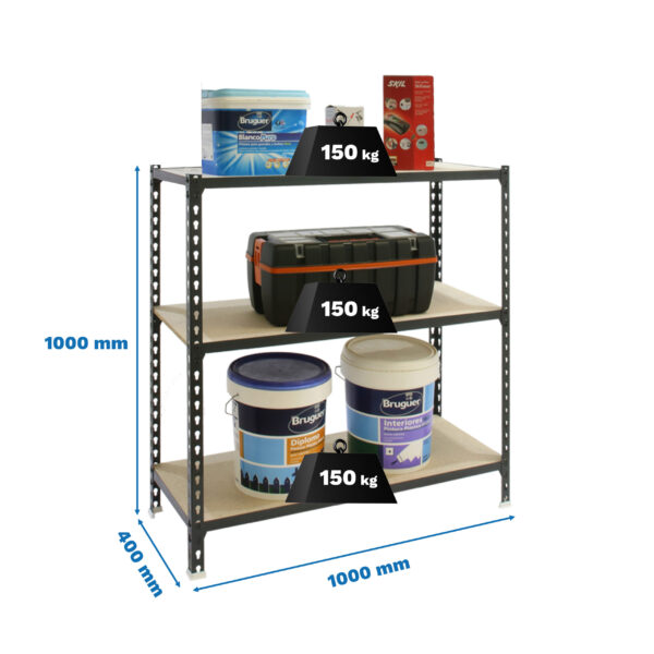 Maderclick Plus 3/400 1000 Antracita/Madera - Imagen 4