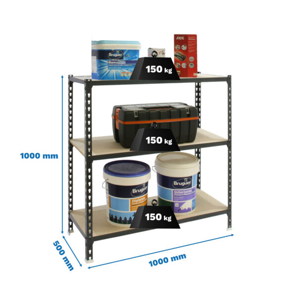 Maderclick Plus 3/500 1000 Antracita/Madera - Imagen 4