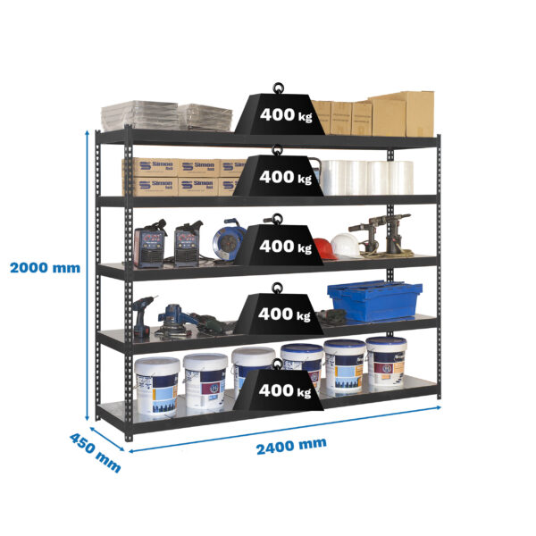 Simonforte 2404-5 Metal Antracita/Galva - Imagen 4