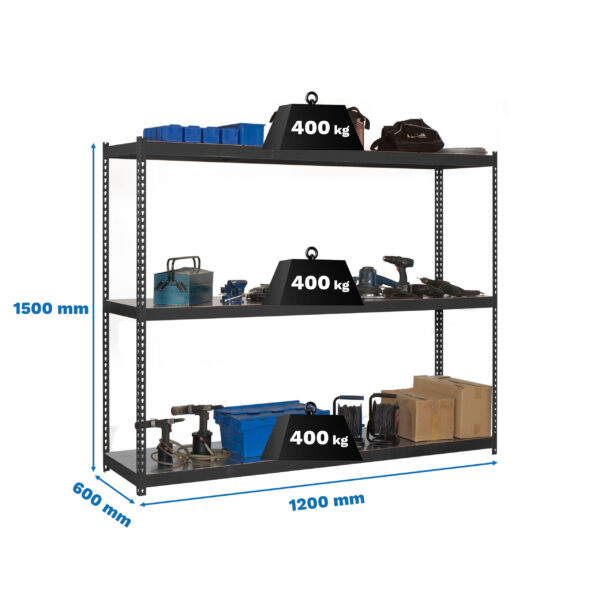 Ecoforte 1206-3 Metal 1500 Antracita/Galva - Imagen 4