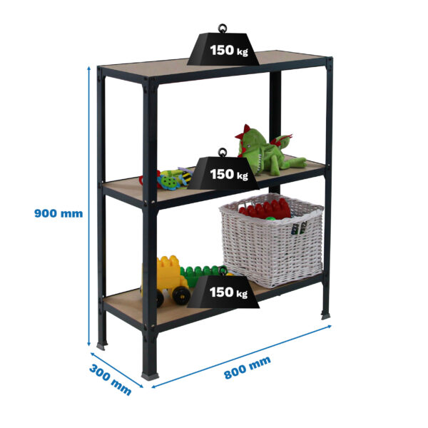 Simonhome Click Wood Mini 3/300 Antracita/Mdf - Imagen 5