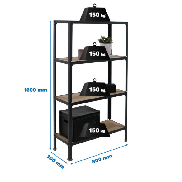 Simonhome Click Wood Mini 4/300 Antracita/Mdf - Imagen 5