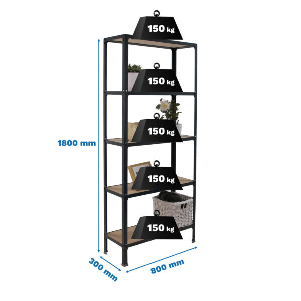 Simonhome Click Wood Mini 5/300 Antracita/Mdf - Imagen 5