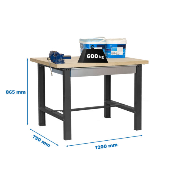 Simonwork Bt6 Mdf 1Box 1200X750 Antracita/Madera - Imagen 4