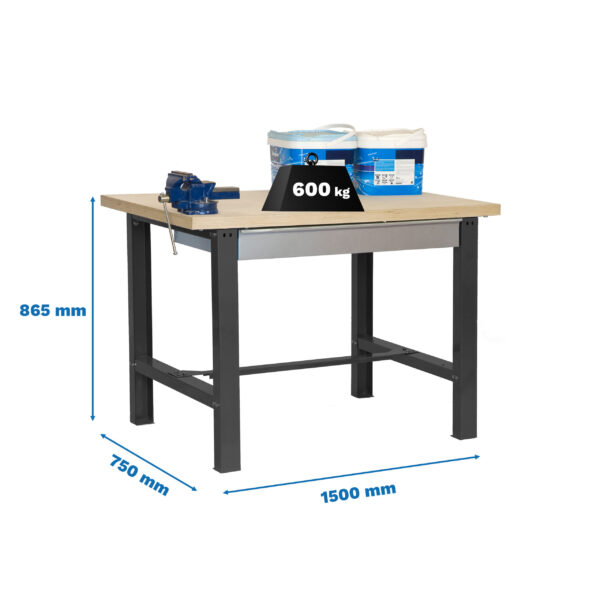 Simonwork Bt6L Mdf 1Box 1500X750 Antracita/Madera - Imagen 4