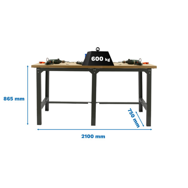 Simonwork Bt6 Mdf Tandem 2100 Antracita/Madera - Imagen 4