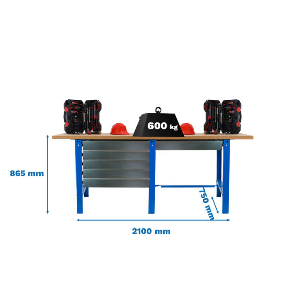 Simonwork Bt6 Mdf Tandem 6Box 2100 Azul/Madera - Imagen 4