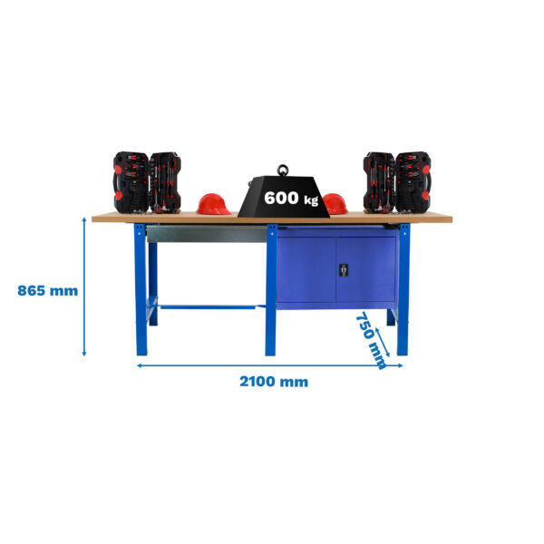 Simonwork Bt6 Mdf Tandem 1Box 1Cab 2100 Azul/Mader - Imagen 4