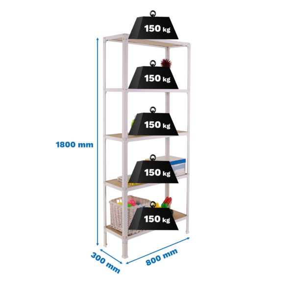 Simonhome Click Wood Mini 5/300 Blanco/Mdf - Imagen 5