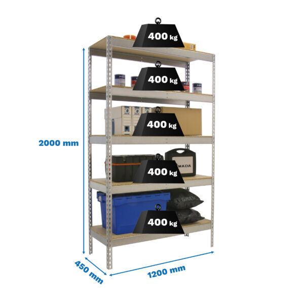 Ecoforte 1204-5 Chipboard Galva/Madera - Imagen 5