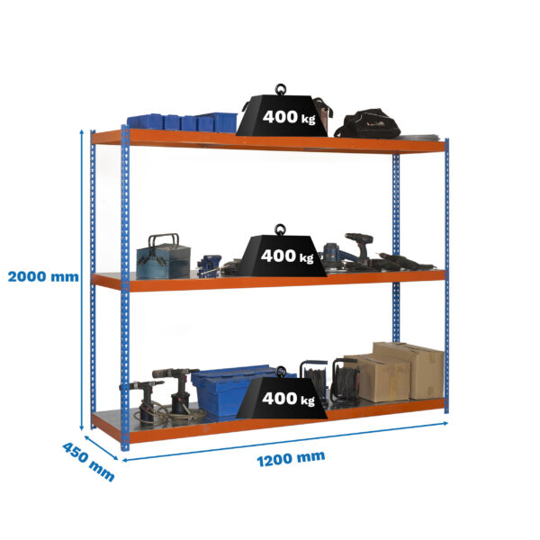 Ecoforte 1204-3 Metal Azul/Naranja/Galva - Imagen 4