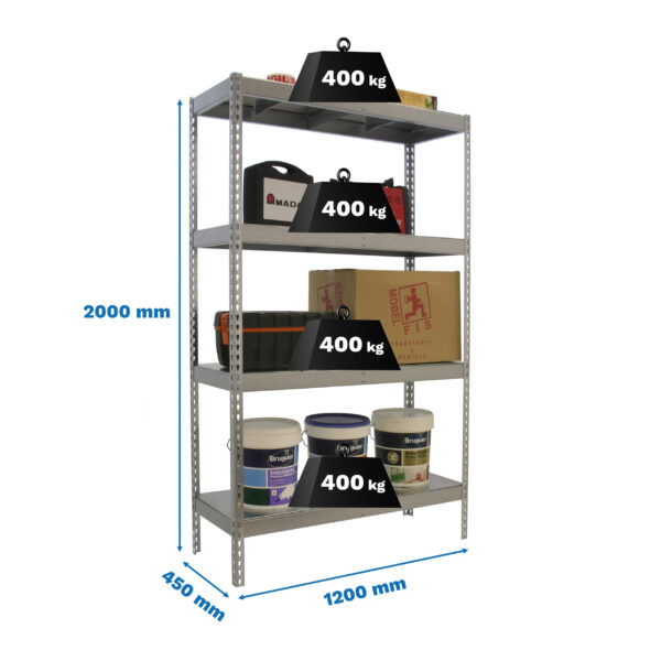 Ecoforte 1204-4 Metal Galva/Galva - Imagen 4