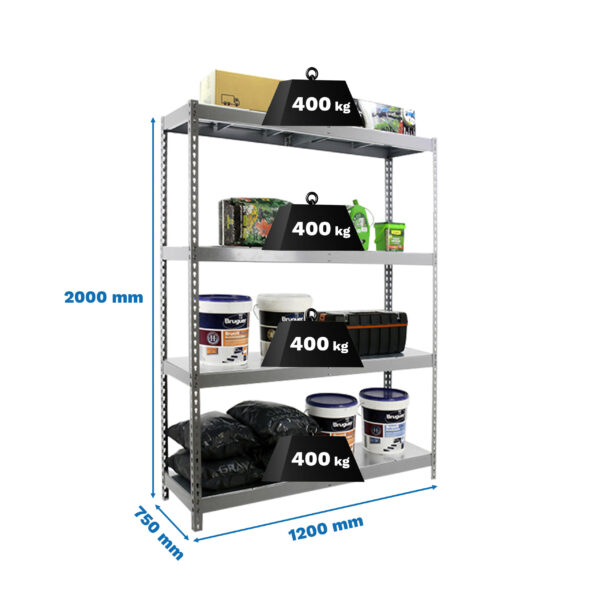 Ecoforte 1207-4 Metal Galva/Galva - Imagen 5