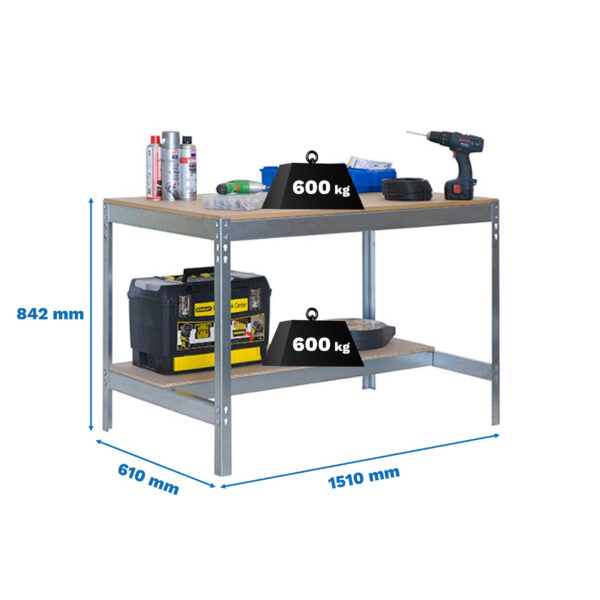 Simonwork Bt0 1500X600 Galva/Madera - Imagen 4