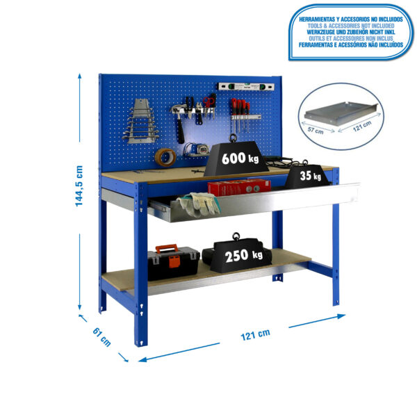 Simonwork Bt2 Box 1200 Azul/Madera - Imagen 4