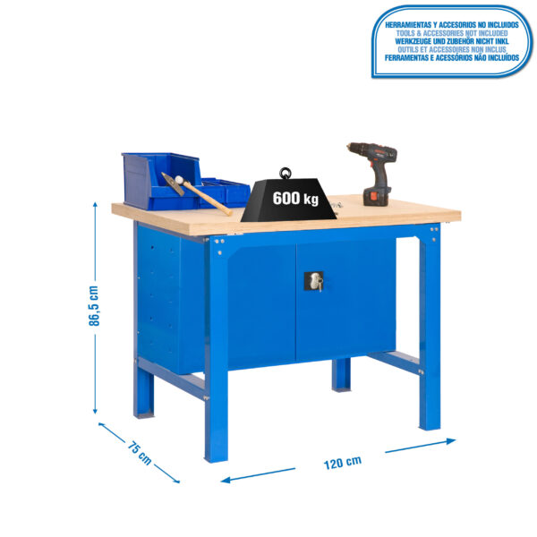 Simonwork Bt6 Mdf Cabinet 1200 Azul/Madera - Imagen 4