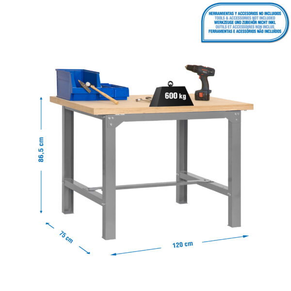 Simonwork Bt6 Mdf 1200X750 Gris/Madera - Imagen 4