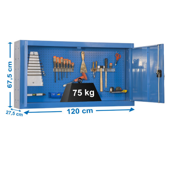 Cabinet Tools Mon. 650X1200Mm Azul - Imagen 4