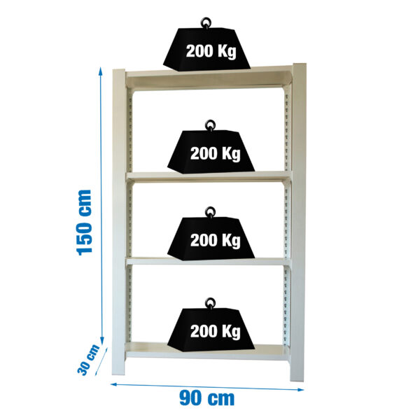 Officlick 4/300 Metal I.M. Blanco/Blanco - Imagen 4