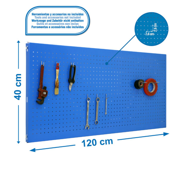 Panelclick 1200X400 Azul + 8 Hook - Imagen 4