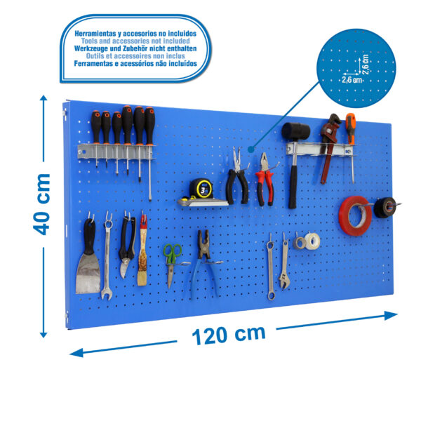 Panelclick 1200X400 Azul + 14 Hook + 3 Acce - Imagen 4