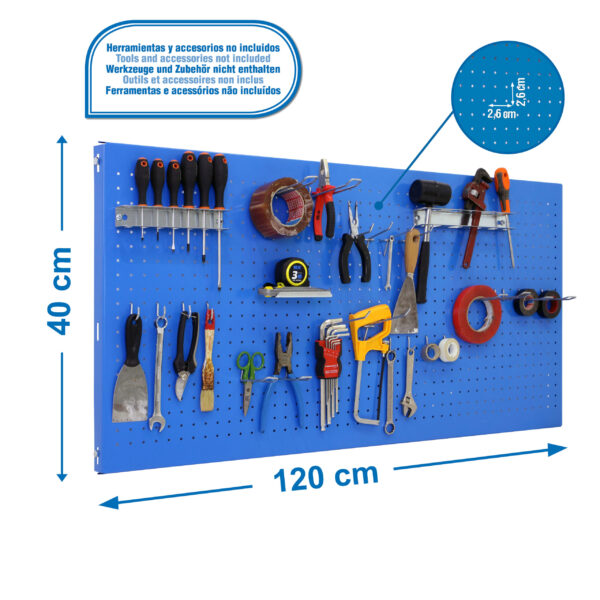 Panelclick 1200X400 Azul + 22 Hook + 3 Acce - Imagen 4