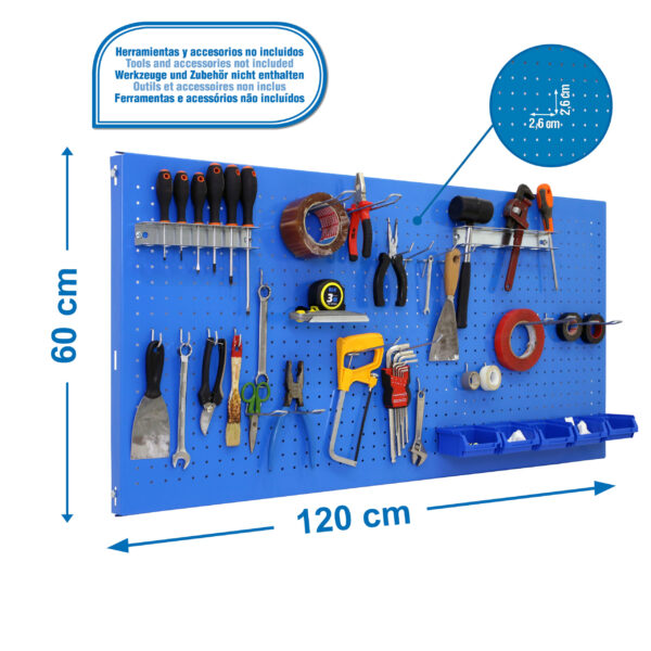 Panelclick 1200X600 Azul + 22 Hook + 8 Acce - Imagen 4