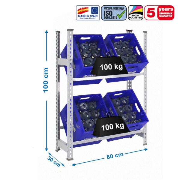 Simonbottle 2-1000X800X300 Galvanizado - Imagen 4