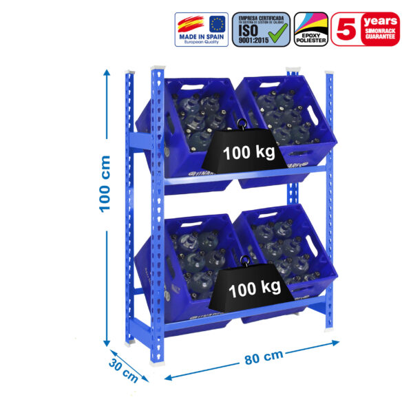 Simonbottle 2-1000X800X300 Azul - Imagen 4