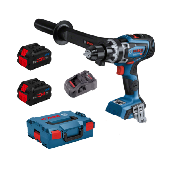 Atornillador GSB 18V-150 C Bosch +2 Pro Core 8 ah+Cargador GAL 1880 CV+ L Boxx