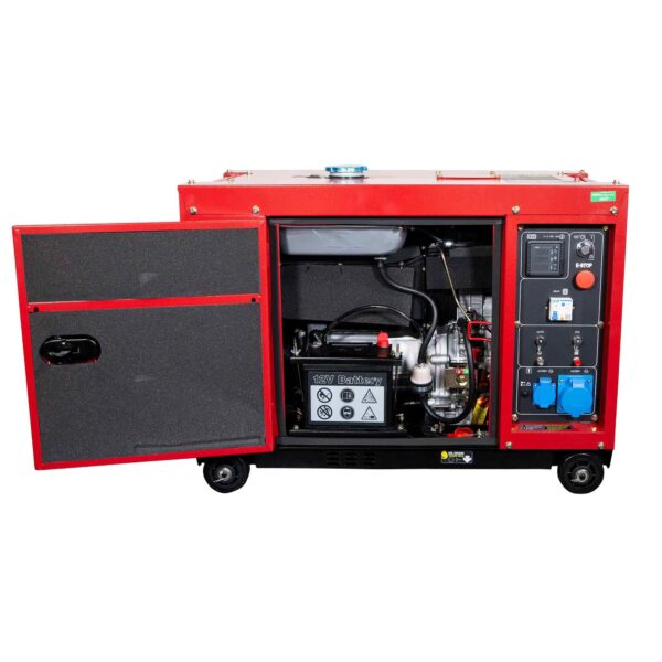 Generador Diésel Monofásico 6300 w ITCPower 8000D RED EDITION - Imagen 5