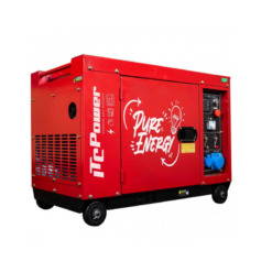 Generador Diésel Monofásico 6300 w ITCPower 8000D RED EDITION