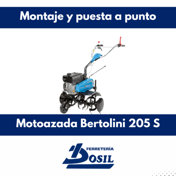 Montaje de Motoazada Bertolini 205 S