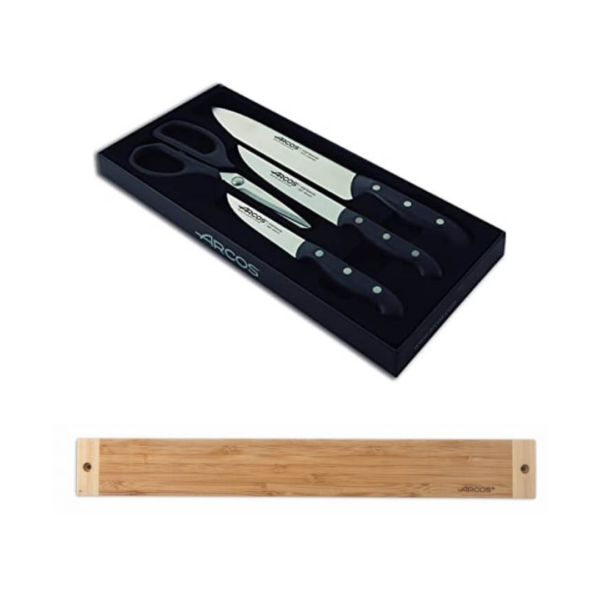 Kit Set Cocina Arcos Maitre + Soporte magnético, 450 x 45 mm