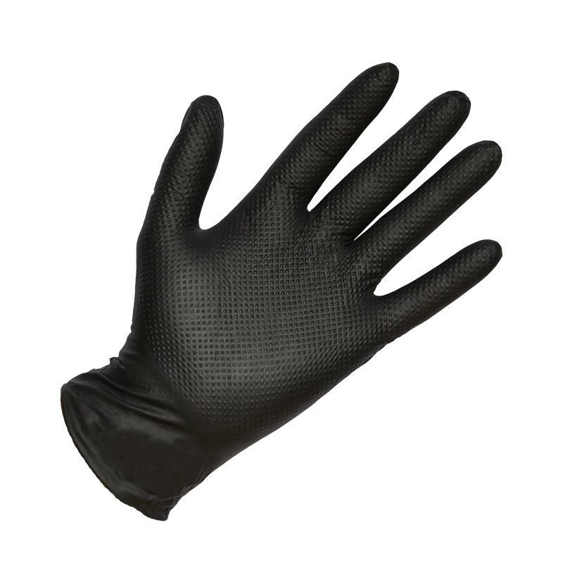 Cubo de 150 Guantes de Nitrilo Diamantado Negro Vulcano 2 Cubo de 150 Guantes de Nitrilo Diamantado Negro Vulcano - Imagen 2