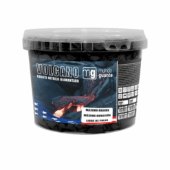 Cubo de 150 Guantes de Nitrilo Diamantado Negro Vulcano